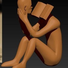 cabe livro arte figura ação brinquedo escultura impressão lendário 3d print model - Mito3D
