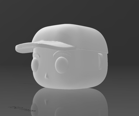 cabeza funko gorra popular hombre militar sombrero pop funkopersonalizado personalizado funkopoppersonalizado hombres policía 3d print model - Mito3D
