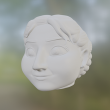 cabeza luisa fascino disney film bambole bambini programma 3d print model - Mito3D
