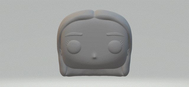 cabeza mujer 073 funko popular 3d print model - Mito3D