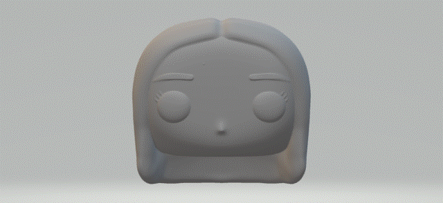 cabeza mujer 076 funko popular 3d print model - Mito3D