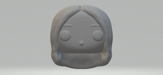 cabeza mujer 081 funko pop 3d print model - Mito3D