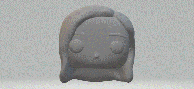 cabeza mujer 083 funko popular 3d print model - Mito3D