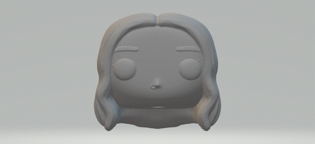 cabeza mujer 084 funko pop 3d print model - Mito3D