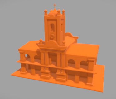 cabildo argentino - 3d printing chapter modeling argentina event experts design simulation trends technologies country culture tourist heritage 3d print model - Mito3D