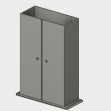 cabinet home model wardrobe 3d print model - Mito3D