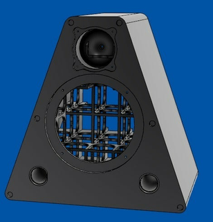 cabinet 2-way ported loudspeaker speaker tweeter woofer audio 3d print model - Mito3D