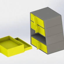 cabinet secret drawer compartment home hide box secre 3d print model - Mito3D