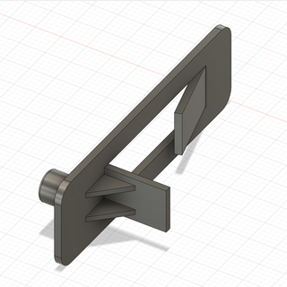 cabinet shelf bracket part kitchen slot fit piece 3d print model - Mito3D