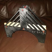 haubans suspension pont brio bois trains jouet 3d print model - Mito3D
