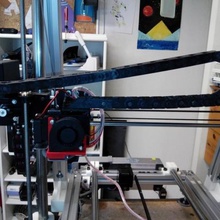 cable chain x-axis z-axis tool prusa i3 reprap 3d printer 3d print model - Mito3D