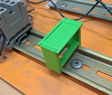 cabo braçadeira 35mm estrondo trilho din rail 3d print model - Mito3D