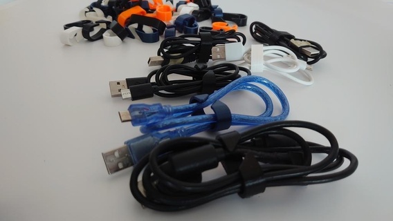 Kabel Clip Zuhause Haus Klemme Halter Unterstützung Erfinder Veranstalter Lager Twist USB Organisation 3d print model - Mito3D