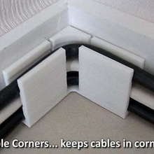 cable corners keep cables home workshop wiring visual video usb unique tidy stereo solution smart simple secure safety safe practical power organization organisation office network magnet household holders holder hdmi ethernet electrical easy print design cord computer clips clip clamps clamp cabling audio aerial 3d print model - Mito3D
