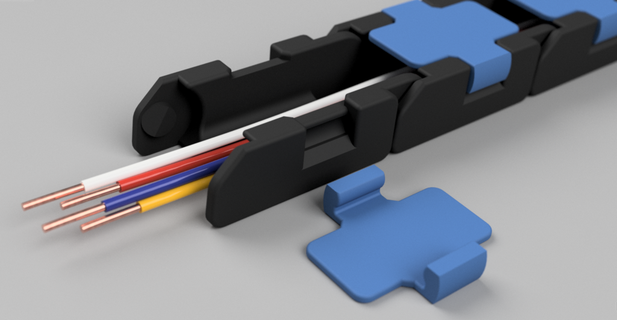 cable drag chain v45 carrier management 3d printer parts 3d print model - Mito3D