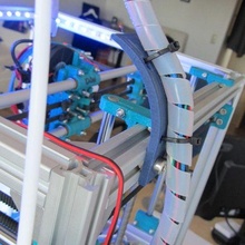 cable guide 20x20 extrusion 2020 aluminium profile management hypercube 3d_printer_parts 3d print model - Mito3D