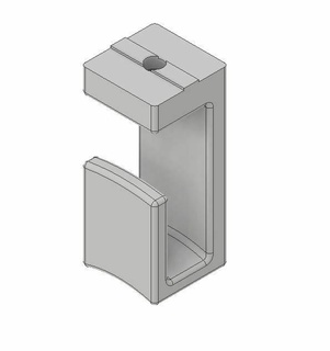 cable holder aluminum profiles 40 workshop profile groove alu tool hang 3d print model - Mito3D