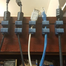soporte de cable la herramienta los cables guía gestión organizador lazo 3d print model - Mito3D
