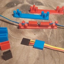 kablo kefenler Kulp destek Dupont arduino 1 konektörler gadget teller kablolama bağlayıcı kayma kefen 3d print model - Mito3D