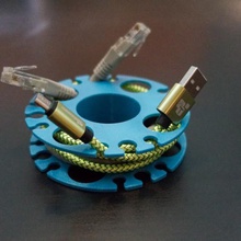 bobina di cavo gadget gestione ordinare rj45 ethernet usb spool 3d print model - Mito3D