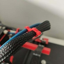 cable tube clamp -- clip capricorn 3d printer printing anet a8 mods et4 creality ender 3 mod modification pipe 3d_printer_accessories 3d print model - Mito3D