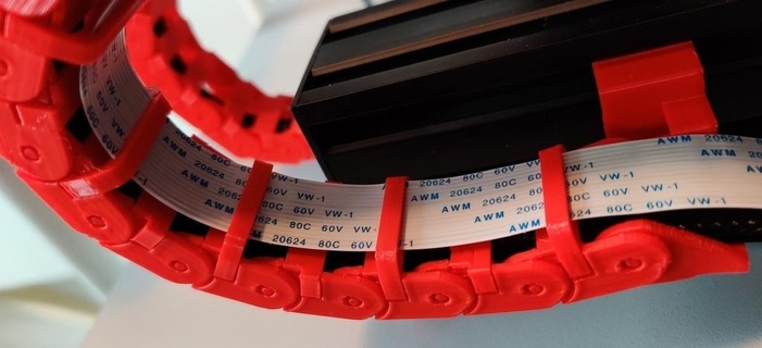 chaîne câblée linkcover ruban titulaire soutien outils câble 3d imprimante pièces 3d print model - Mito3D