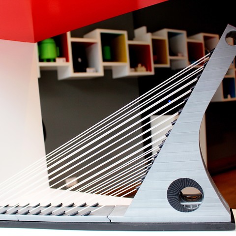 kablo-kaldı köprü mimarlık ölçek kablo kaldı monterrey 3d <url> 3D print model - Mito3D
