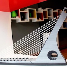 pont à haubans de l'architecture l'échelle monterrey 3d 3dprint 3d print model - Mito3D