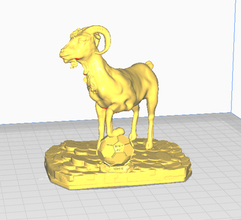 cabra messi 3d print model - Mito3D