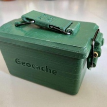 cache-branded mini ammo box geocache geocaching sport outdoors 3d print model - Mito3D