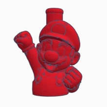cachimba shisha mario bros bocal vários fumar 3d bico bong nintendo narghile cachimbo de água 3d print model - Mito3D