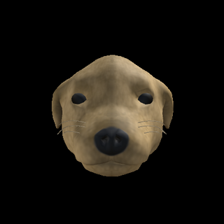 cachorrao modelo mascarar encarando cão roblox 3d print model - Mito3D
