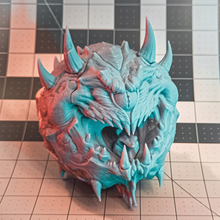 cacodemon fan arte mostro giocattolo demone destino gioco fps tiratore alieno denti bocca spaventoso 3d print model - Mito3D