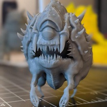 cacodemon stl 3d printing art model resin demon doom 3d print model - Mito3D