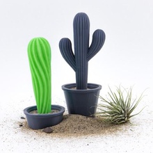 cacti pots home living desk decor cactus 3d print model - Mito3D