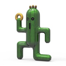 cactilio keychain cactilium final fantasy ending cactus 3d print model - Mito3D