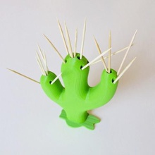 los cactus casa picas apoyo aperitivo 3d print model - Mito3D