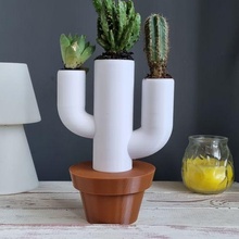 cactus pot flowerpot flowerpo 3d print model - Mito3D
