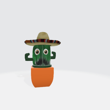 cactus vari la pianta hat cowboy deserto i caratteri modellazione cartone animato 3d giochi 3d print model - Mito3D