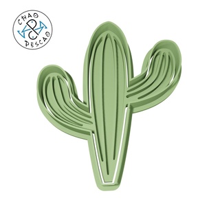 cactus - mexican culture 8 cookie cutter fondant polymer clay baking party mexico luchador tequila cinco de mayo piramide chile tacos sombrero 3d print model - Mito3D