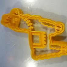 cacto chamado de cortador cookies a casa chama alpaca cactus o corte biscoitos molde 3d print model - Mito3D