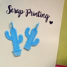 cactus charm jewelry stationery scrap printing scrapprinting decor summer key chain cute planner 3d print model - Mito3D