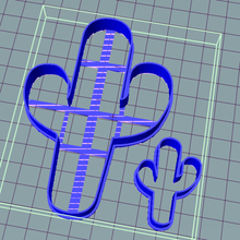 cactus à l'emporte-pièce la maison sharp cookie cutter 3d print model - Mito3D