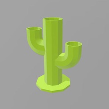 cactus flowerpot 2 home person head man grass plant concrete cement art decoration souvenir 3d print model - Mito3D