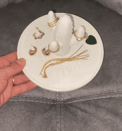 cactus jewelry box rings bracelets dressing table mirror makeup earrings pendants 3d print model - Mito3D