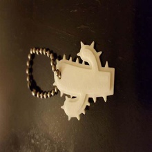 cactus keychain jewelry desert gift key chain keychains saguaro west 3d print model - Mito3D