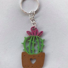 cactus keychain fashion flower 3d print model - Mito3D