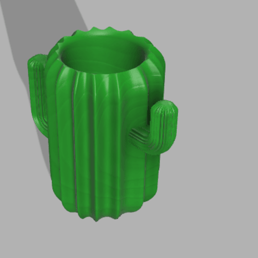 cacto caneta lápis aguarde suporte plantar 3D print model - Mito3D