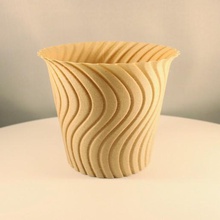 cactus planteur vase mode impression succulent plante pot jardinage intérieur slimprint 3d print model - Mito3D