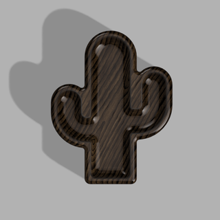 cactus plato cnc cisne servicio bandeja carpintería expediente madera 3d print model - Mito3D
